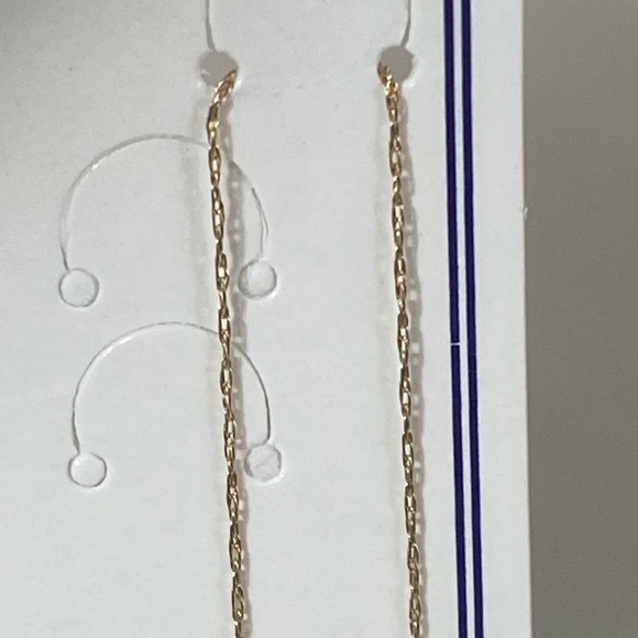 14K YELLOW GOLD dainty thin chain 20” REAL GOLD - Picture 9 of 10